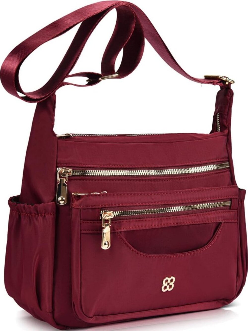 Lightweight Waterproof Messenger Bag for Women | Nylon Crossbody Purse with